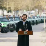 El presidente de Chile, Gabriel Boric, denunció amenazas contra él y contra su familia en su ciudad natal de Punta Arena. Foto: X (Twitter)