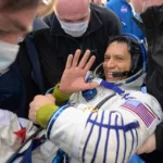 El astronauta Frank Rubio regresóa la tierra, a bordo de la nave Soyuz MS-23, tras 371 días de permanecer en el espacio. Foto: X (Twitter)