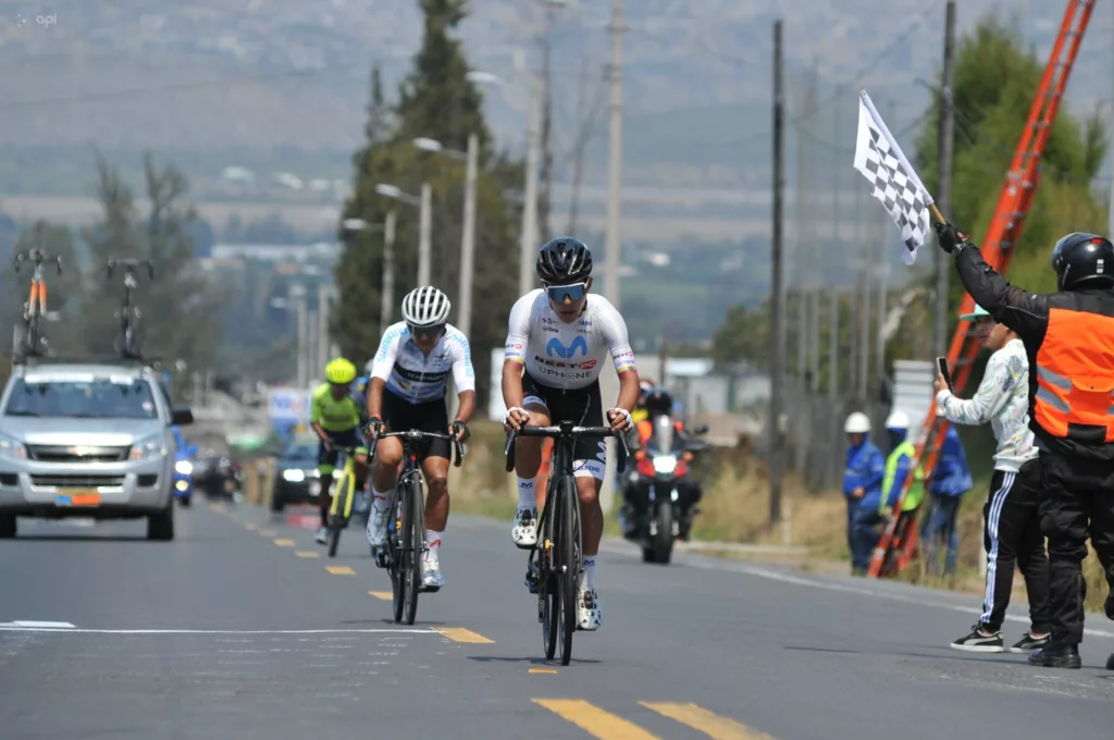 Huera es el ganador de le tercera etapa de la Vuelta a Ecuador. Foto: API