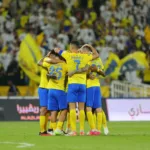 Cristiano Ronaldo celebra con sus compañeros el triunfo en la Liga Árabe. Foto: Al Nassr FC.