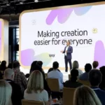 El director ejecutivo de YouTube, Neal Mohan, durante la presentación de las nuevas herramientas de la plataforma en Nueva York (EE.UU). Foto: EFE