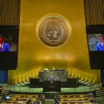 Solamente 20 mujeres tomaron la palabra en nombre de sus países este 2023 ante la Asamblea General de la ONU. Foto: EFE