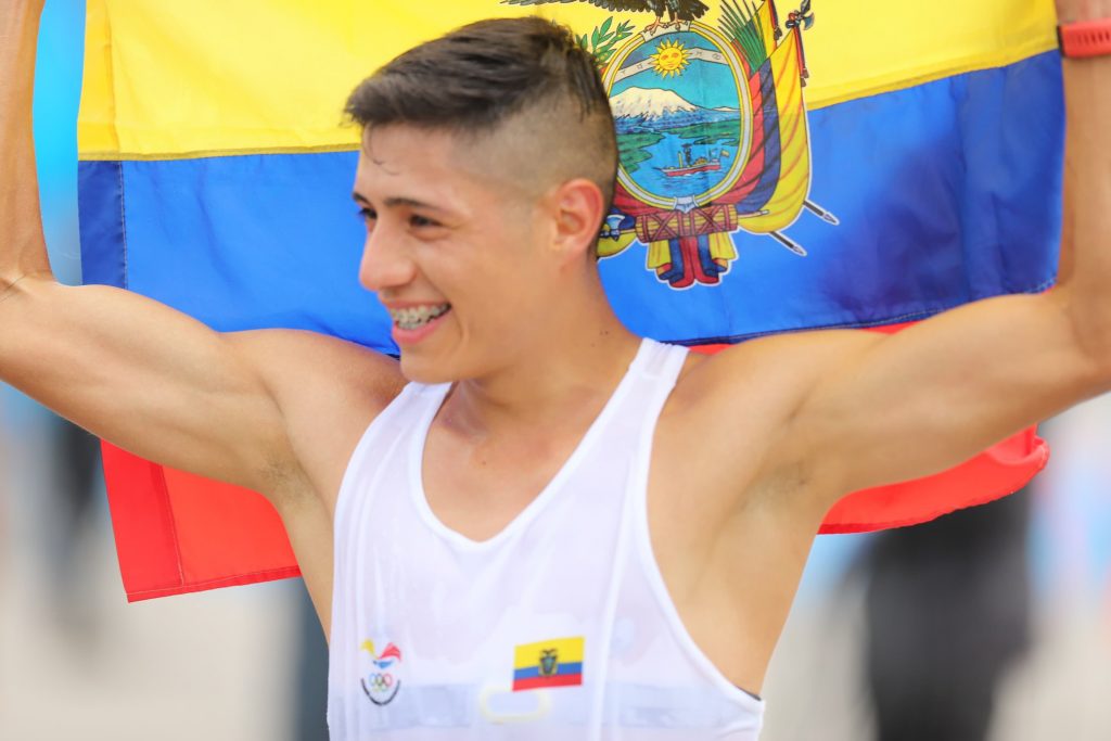 David Hurtad consigue la tercera medalla de oro para Ecuador en los Juegos Panamericanos. Foto: Comité Olímpico