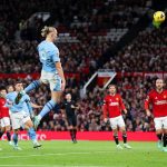 Haaland marcó por duplicado en la goleada 3-0 ante el Manchester United.