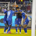 Jugadores del Imbabura celebran gol del ascenso a primera división. Foto: API