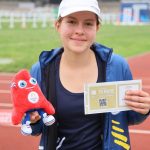 María Sol Naranjo recibe la notificación de su cupo directo a los Juegos Olímpicos alcanzado en los Juegos Panamericanos Santiago 2023. Foto: Comité Olímpico