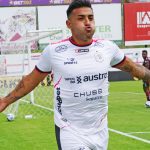 Sergio López anotó el gol del empate de Deportivo Cuenca ante Mushuc Runa. Foto: API