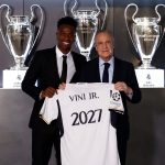 Vinicius renovó su contrato con el Real Madrid hasta junio del 2027. Foto: Real Madrid
