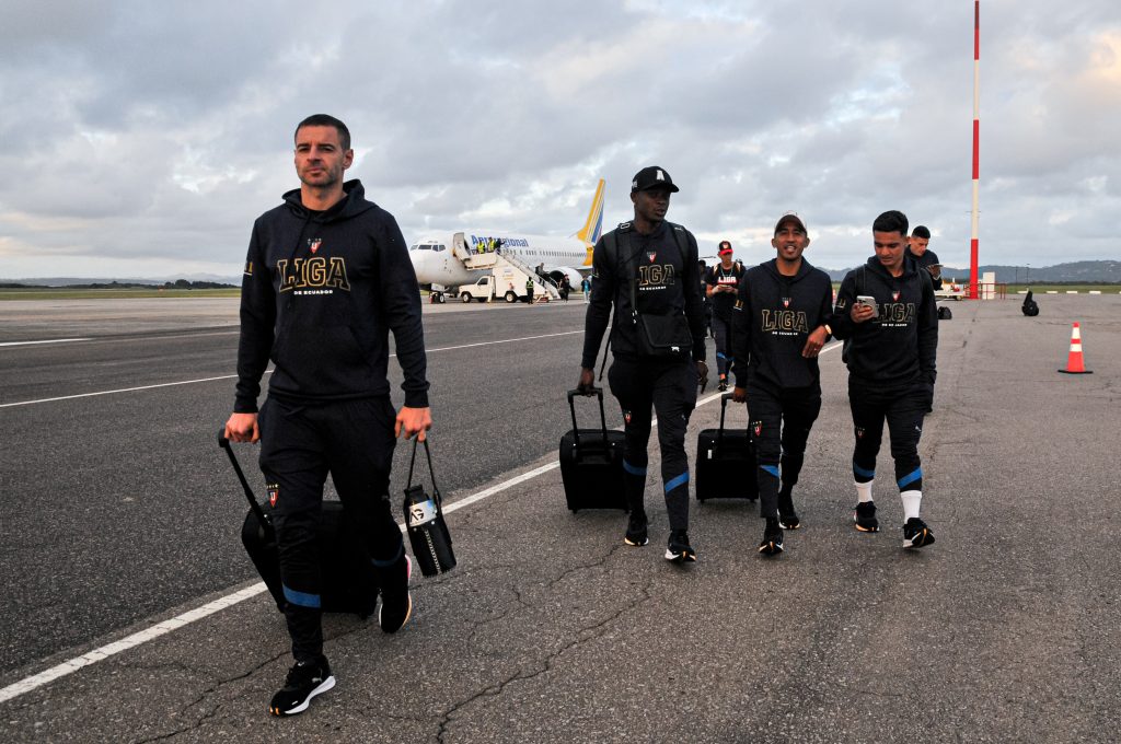 El plantel de Liga De Quito se encuentra en Punta del Este y se prepara para su duelo ante Fortaleza por la final de la Sudamericana. Foto: Liga De Quito