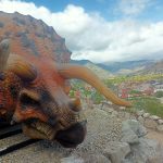 Un tryceratops será uno de los atractivos del parque “Jurasic Paute”. El lugar se ubica en el sector Pirincay, del cantón Paute. BPR