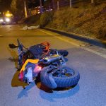 Accidente de tránsito en el kilómetro 11 de la vía Cuenca-Azogues, sector Ucubamba en Cuenca.