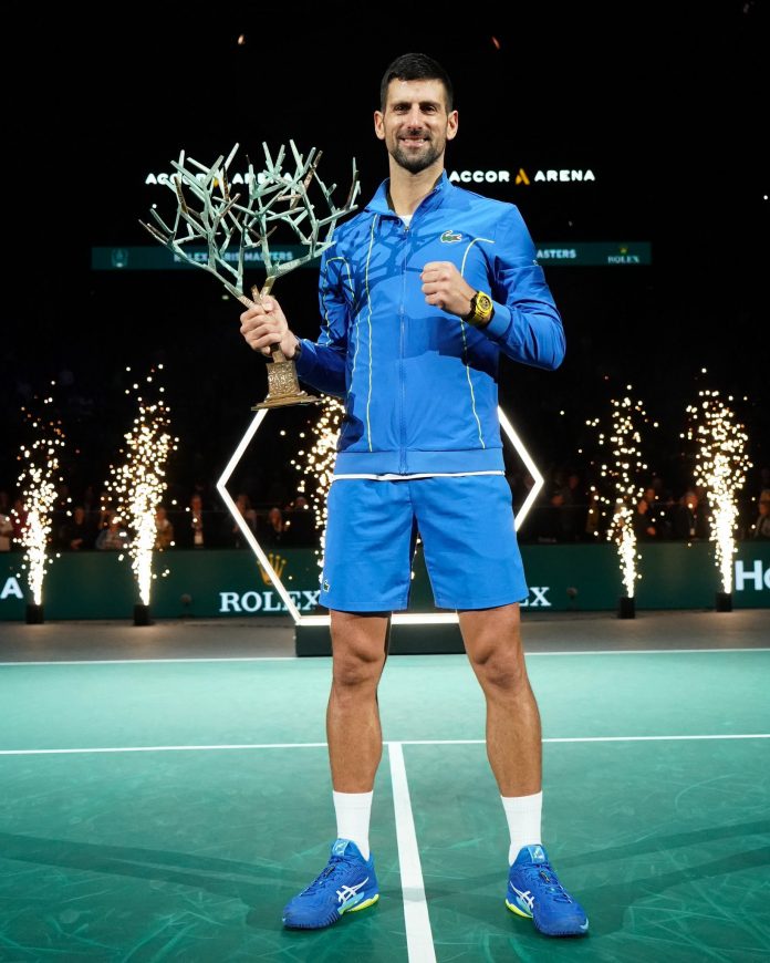 Novak Djokovic de prepara para la Copa Davis 2023. Foto: Djokovic