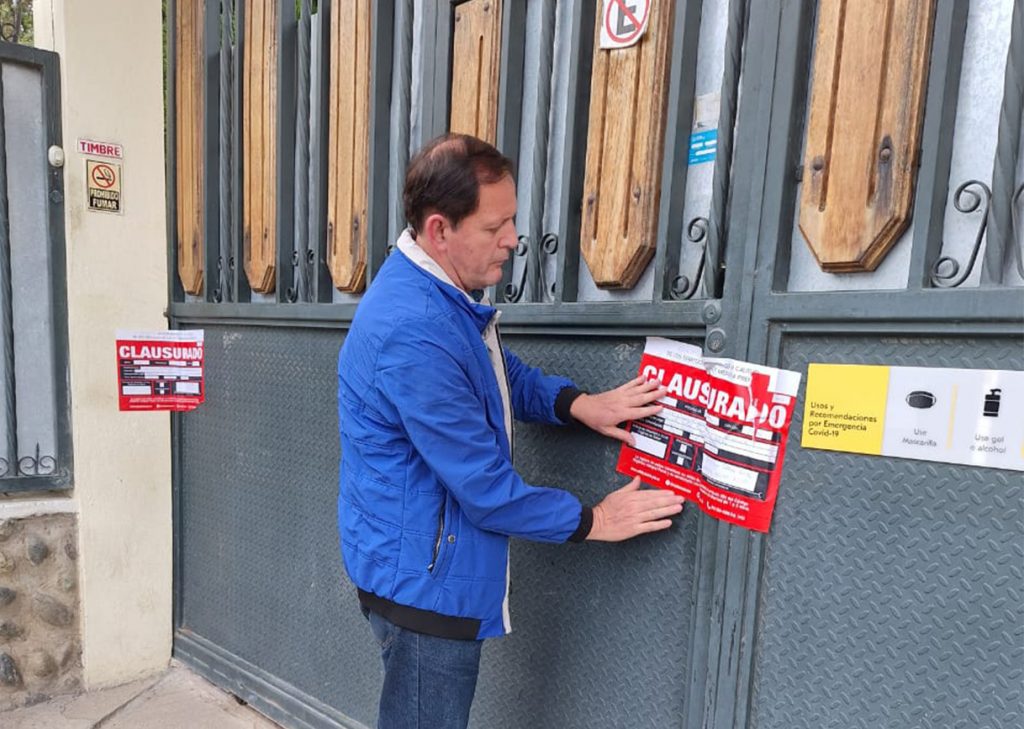 Uno de los centros de atención a personas con problemas de adicción fue clausurado en el cantón Paute. /Cortesía.