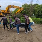El 11 de marzo de 2023, la Policía Nacional cumplió con el levantamiento del cuerpo de la víctima, en el río Cuenca, sector Guangarcucho.
