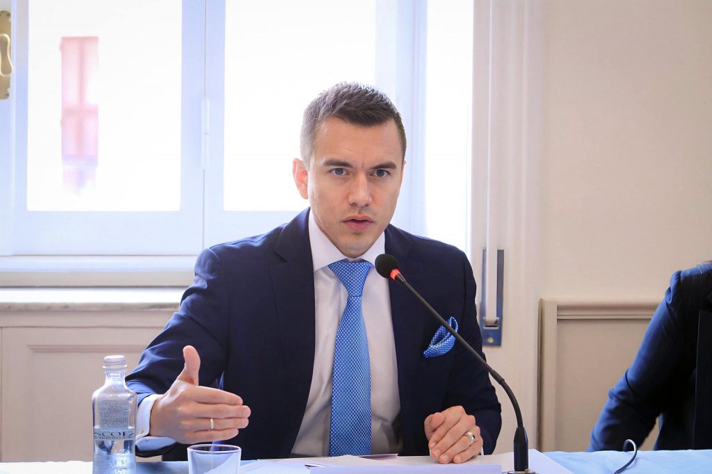 El presidente Daniel Noboa.