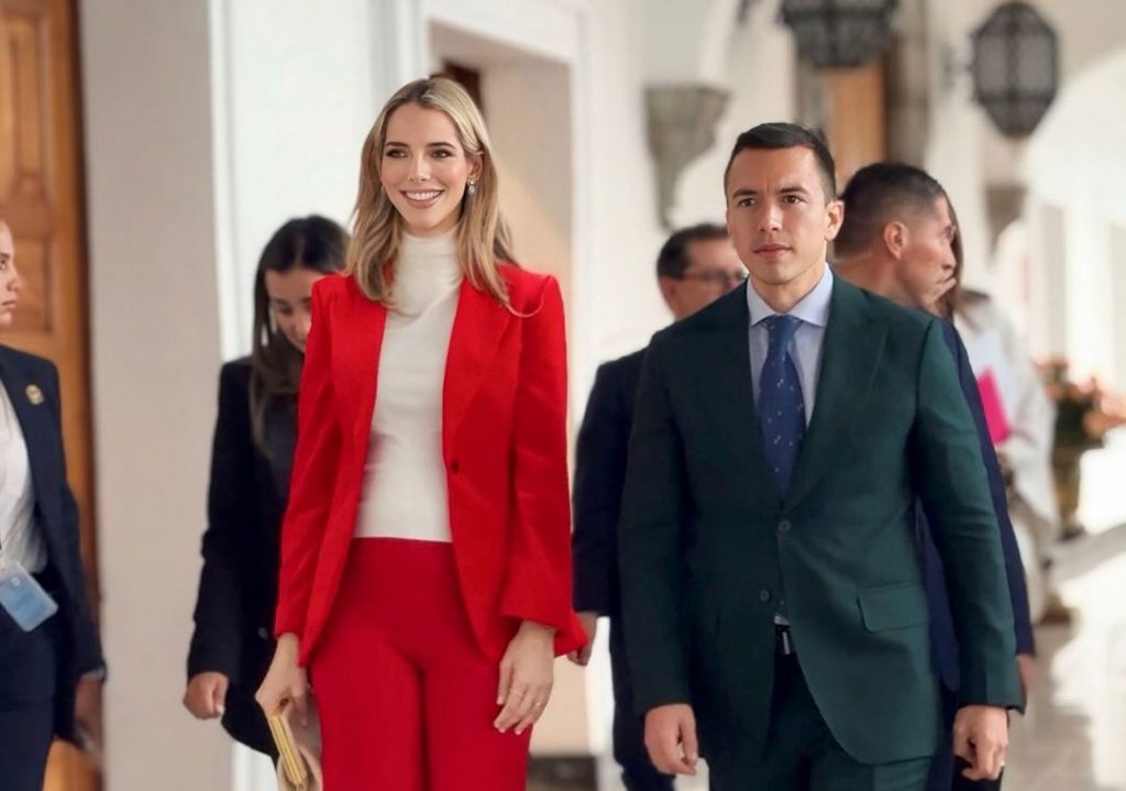 Furio, hijo del presidente Daniel Noboa y su esposa Lavinia Valbonesi, nació en Miami este martes 16 de enero de 2024 en Miami.