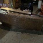 Dentro de esta tina de cobre fue hallado el cadáver de José T. de 63 años de edad.