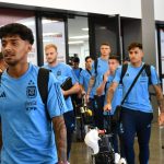 Plantel de Argentina arribó a Venezuela para el Preolímpico. Foto: Argentina