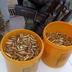 Primeras municiones encontradas al interior de la cárcel de Turi. Cortesía