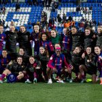 Jugadoras del Barca celebran pase a la final de la Supercopa. Foto: EFE
