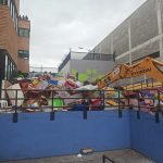 Momento de la limpieza en la cárcel de Turi, Cuenca.