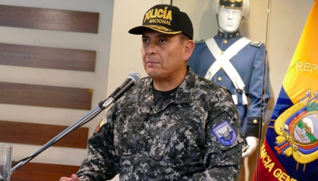 César Zapata, comandante de la Policía Nacional.