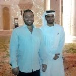 Adrián García junto al empresario árabe. Foto: Cortesía.