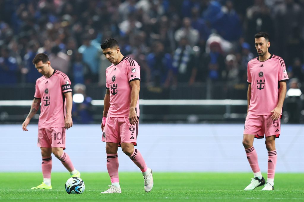 Messi, Busquets y Suárez se lamentan gol del Al-Hilal