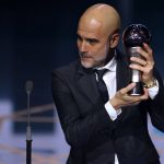 El DT español, Pep Guardiola, es considerado por la FIFA como el mejor del año por segunda vez en la historia.