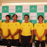 a delegación ecuatoriana, que viajará el 26 de enero, está integrada por el doctor Tyrone Flores Pavón, delegado de la Federación Ecuatoriana de Tenis, el capitán Raúl Viver; y, los jugadores: Emilio Gómez, Álvaro Guillén, Andrés Andrade, Gonzalo Escobar y Diego Hidalgo.