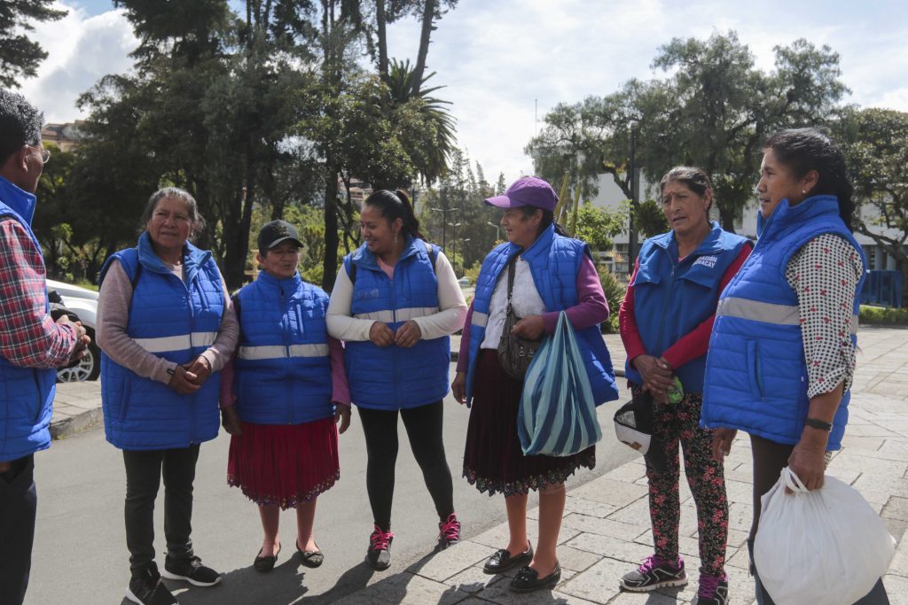 Las mujeres recicladoras de la ciudad participaron ayer del evento de presentación de los resultados del estudio académico. XCA