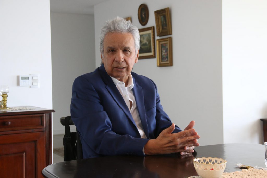 El presidente Lenin Moreno no se presentó ante la justicia ecuatoriana por miedo a poner en "peligro su vida". Foto EFE