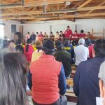 Miembros del Movimiento Indígena y Campesino de Cotopaxi.