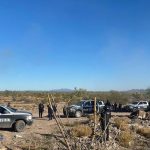 Personal de la policía estatal que realiza un operativo de seguridad, en Sonora.