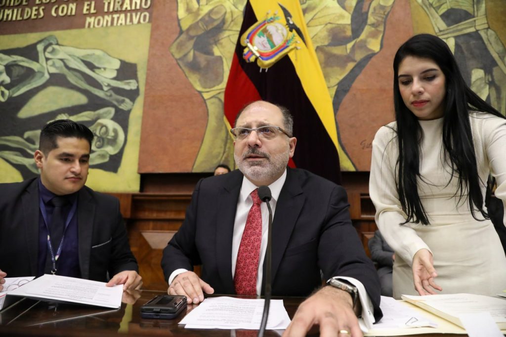 El presidente de la Asamblea Nacional durante la sesión de este martes 6 de febrero de 2024.