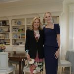 La primera dama de Estados Unidos, Jill Biden, y la primera dama de Ecuador, Lavinia Valbonesi, durante su encuentro.