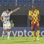 Renny Jaramillo se lamenta en el gol de Nacional de Paraguay. Foto: CONMEBOL