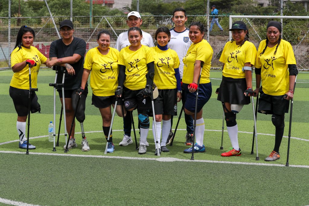 El primer club de fútbol de mujeres amputadas de Ecuador busca ser selección nacional, esto entre 19 y 36 años.