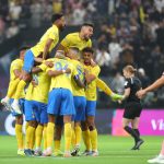 Jugadores del Al-Nassr celebran gol de la victoria ante el Inter Miami. Foto: Al-Nassr