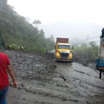 Deslizamiento ocurrido en la vía Zhud – Conchancay – El Triunfo provocó cierre vial que esta restablecido de manera parcial.