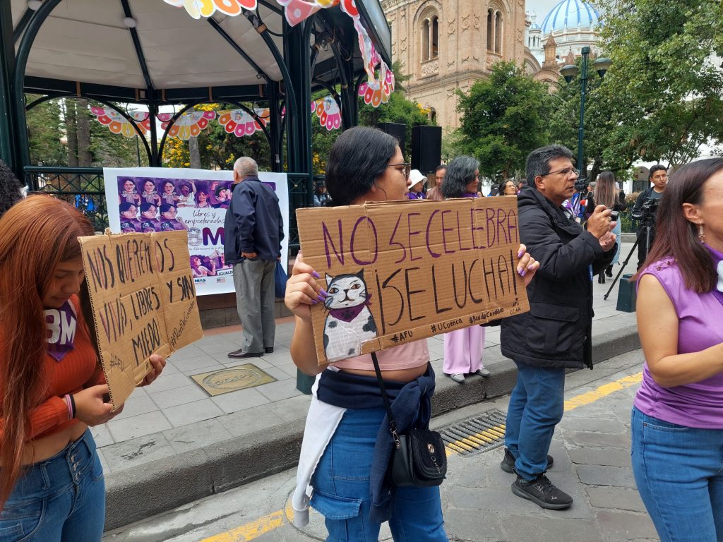 Colectivos en Cuenca realizarán una marcha que recorrerá varias calles en conmemoración al Día de la Mujer.