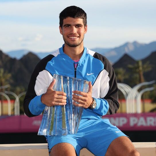 El tenista español Carlos Alcaraz, podrá obtener un doblete tras coronarse como campeón del Masters 1000 Indian Wells.