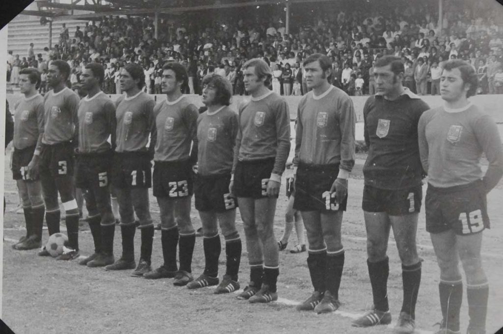 El Deportivo Cuenca de 1971 donde se puede observar algunas figuras que son recordadas hasta la fecha.