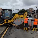 El corte del servicio de agua potable se da por obras de reparación de una tubería averiada.