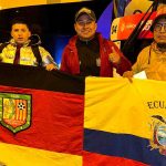 Hinchas del Deportivo Cuenca viajaron a Quito en horas de la madrugada de este miércoles 6 de marzo de 2024 para apoyar al equipo.