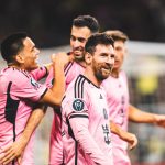 Messi celebra gol del empate. Foto: Inter Miami