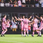 Jugadores del Inter Miami celebran gol de la victoria. Foto: Inter Miami