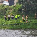 Un cuerpo sin vida fue visualizado a mitad del río Cuenca, sector Ucubamba, la mañana de este viernes 15 de marzo de 2024.