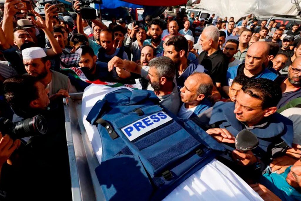 Al menos 103 periodistas han sido asesinados en Gaza desde el comienzo de la guerra hace cinco meses,