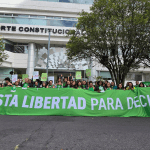 El movimiento feminista Justa Libertad presentó una demanda ante la Corte Constitucional para despenalizar rel aborto. Foto DDHH_Alianza